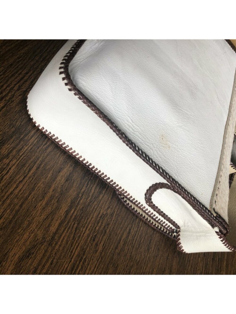Divine Tribe by Chad Ypon Raw Hide Leather Laptop Satchel Messenger Bag RARE - Picture 9 of 11
